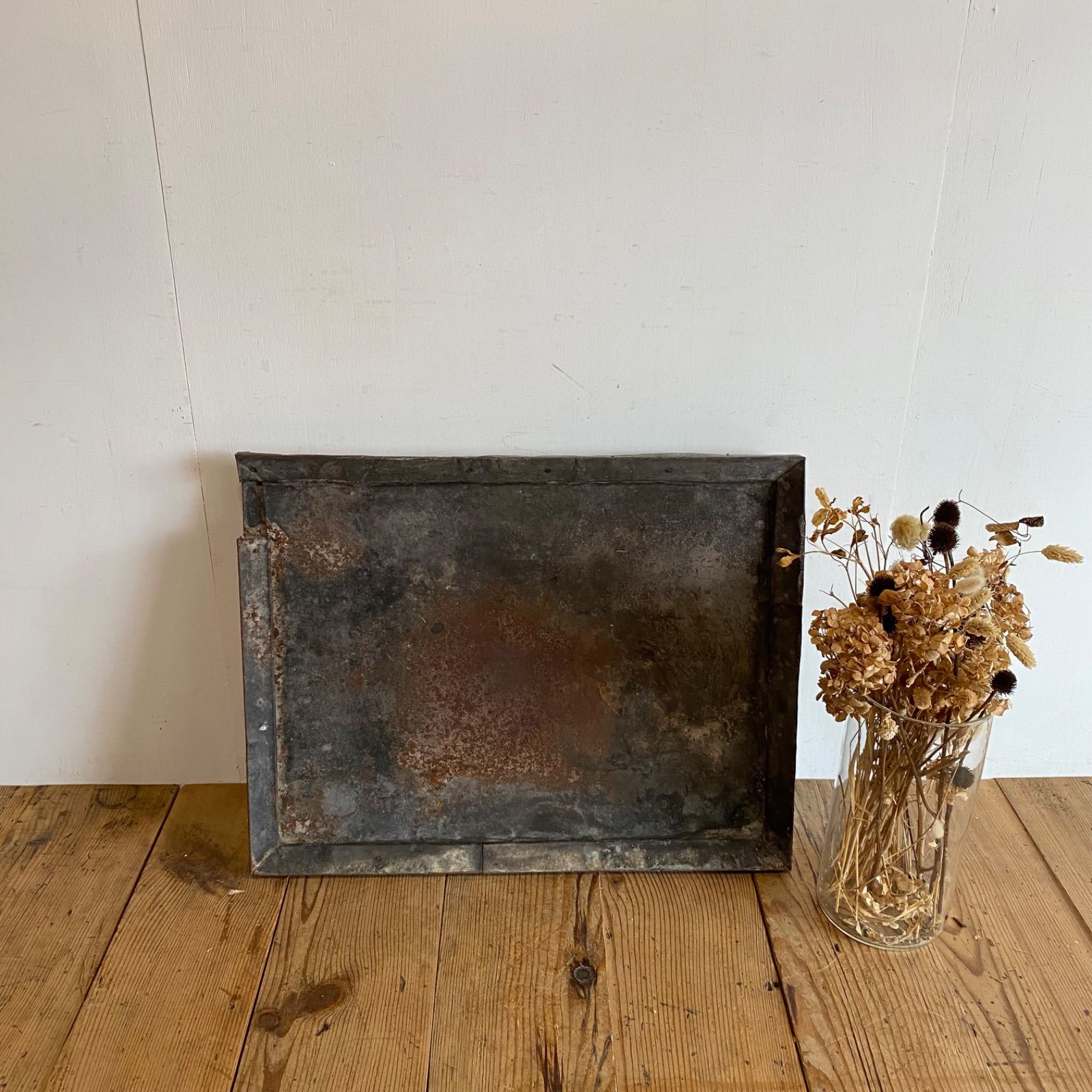 アンティーク 看板 ボード 什器 カフェ 無垢材 シャビー トタン y 300