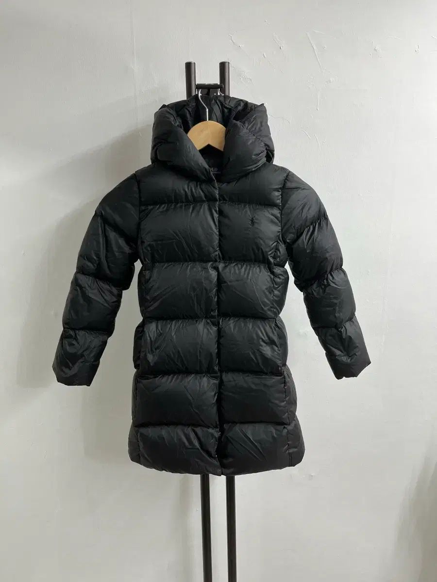 ポロラルフローレン 女の子 ロングパファー ブラック 6 X