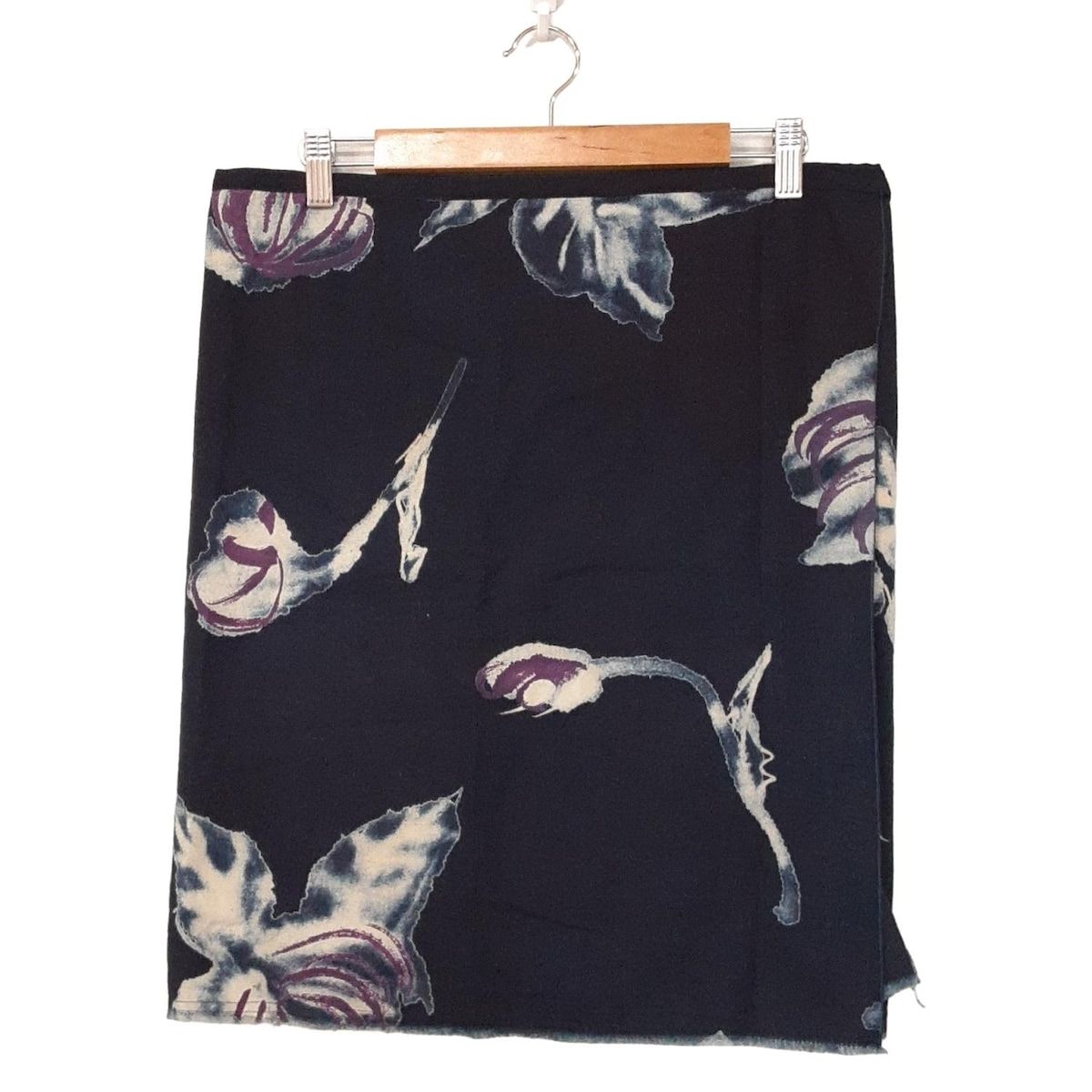 Pallas Palace 十日 パラスパレス トオカ 巻きスカート サイズ0 XS レディース - ネイビー×マルチ ひざ丈