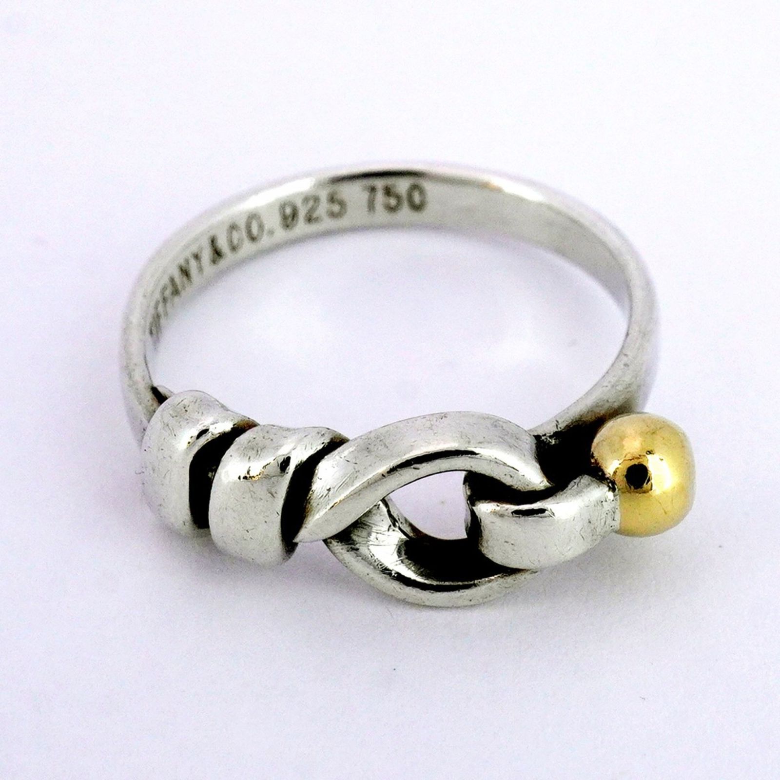 ☆TIFFANY/ティファニー フック＆アイ リング ＊9.5号(ᵔᴥᵔ) ティファニー(Tiffany) ティファニー リング フック&アイ 18KYG