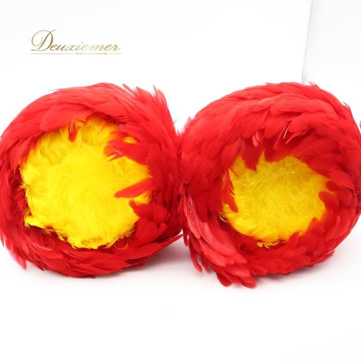 フラダンス ウリウリ マラカス 小物 小道具 楽器 レッド系 赤 イエロー