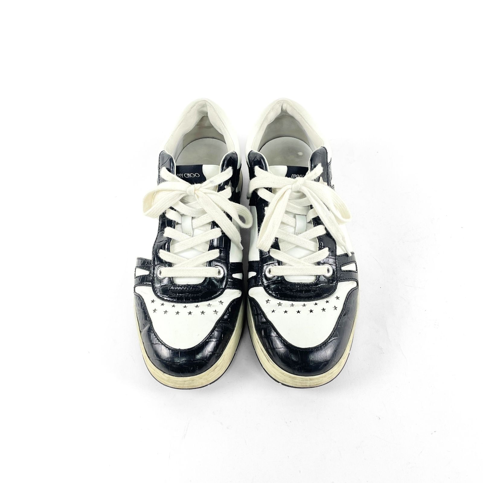 JIMMY CHOO ジミー チュウ HAWAII ハワイ クロコ型押し ロゴプリント