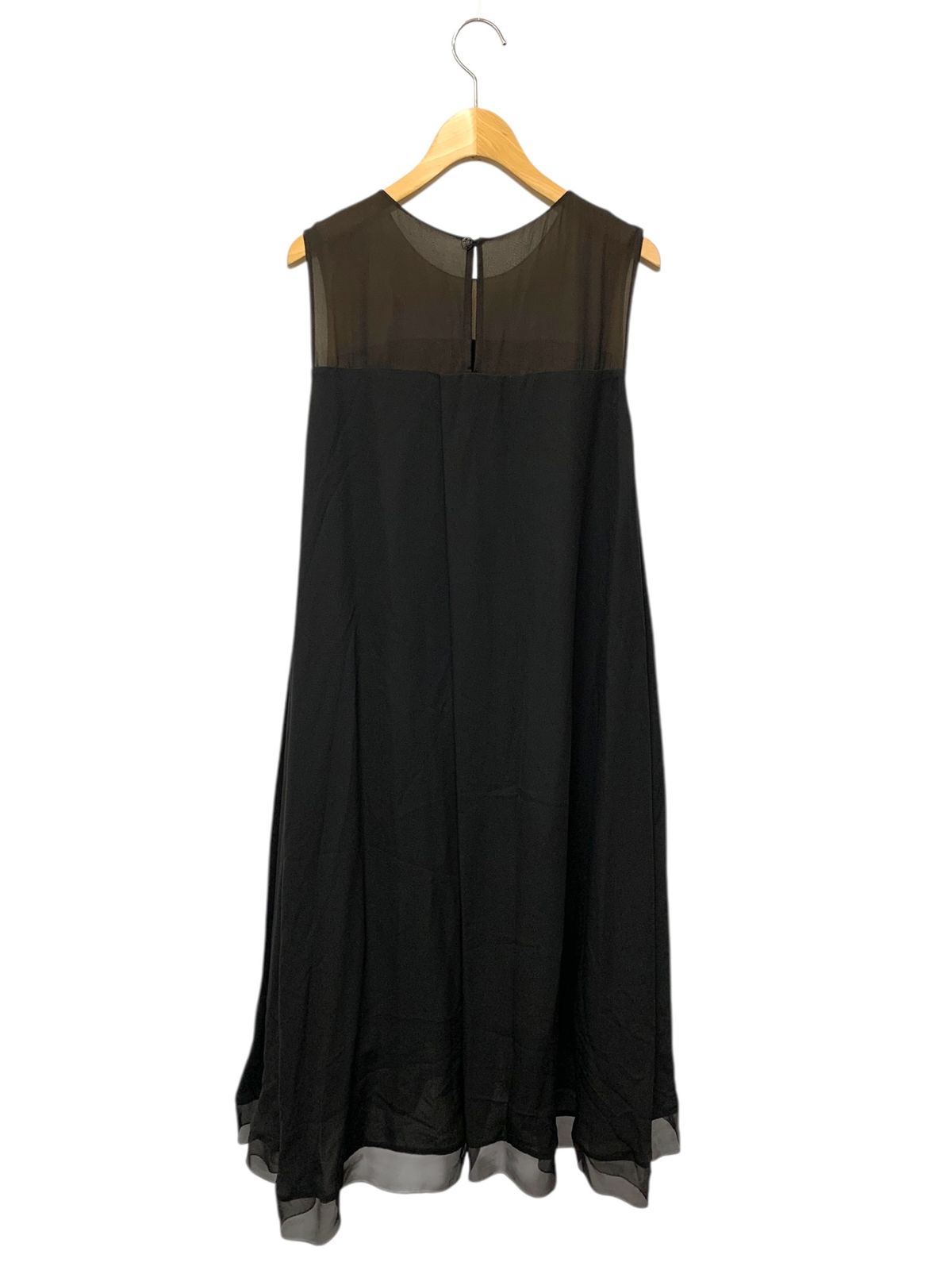 フォクシーブティック ドレス ムーンシェード 42114 ワンピース 38 ブラック シースルー シルクシフォン素材