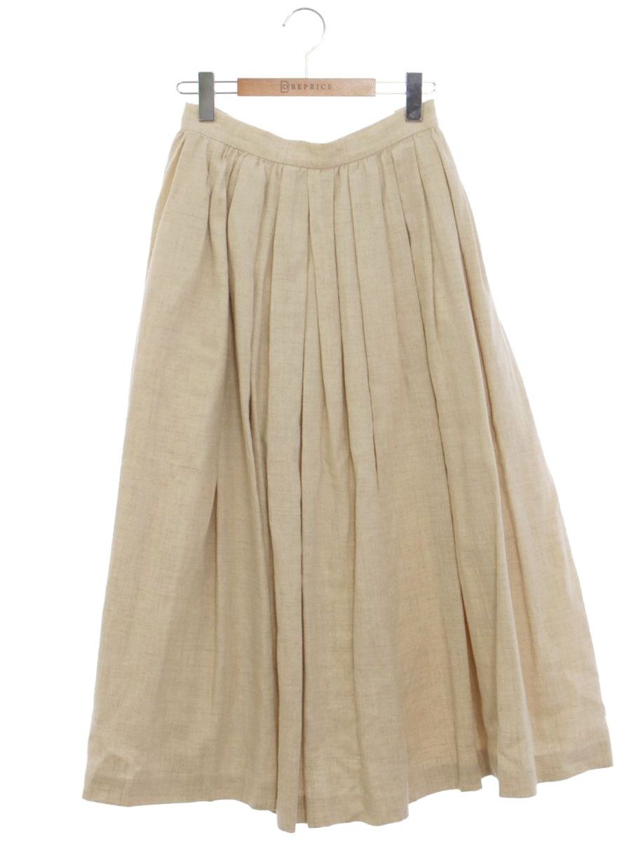 ヤエカ WRITE 90669 スカート S ベージュ リネン