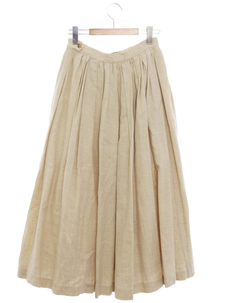 ヤエカ WRITE 90669 スカート S ベージュ リネン