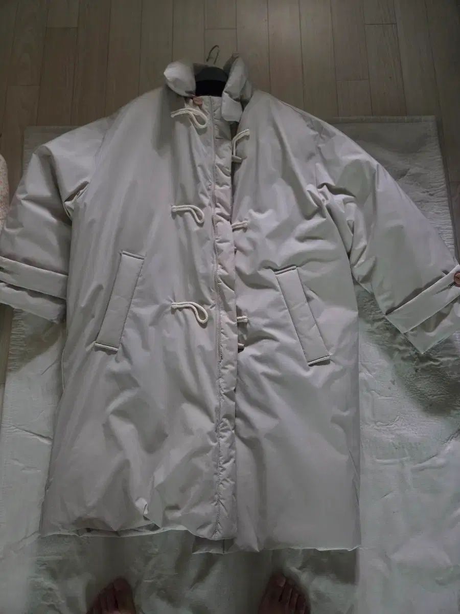 キミュア ダッフル ベージュ ロング ダウンコート