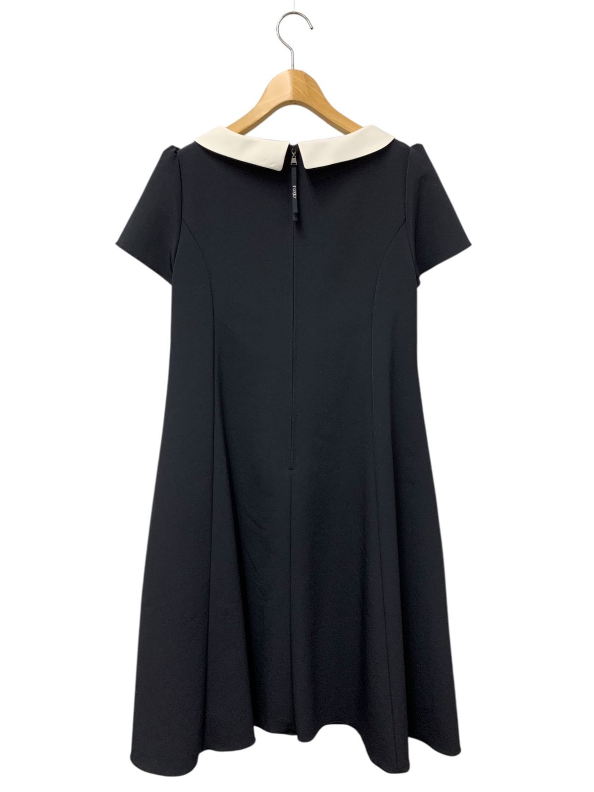 フォクシーブティック Dress Acapella 44664 ワンピース 38 ネイビー 襟付き