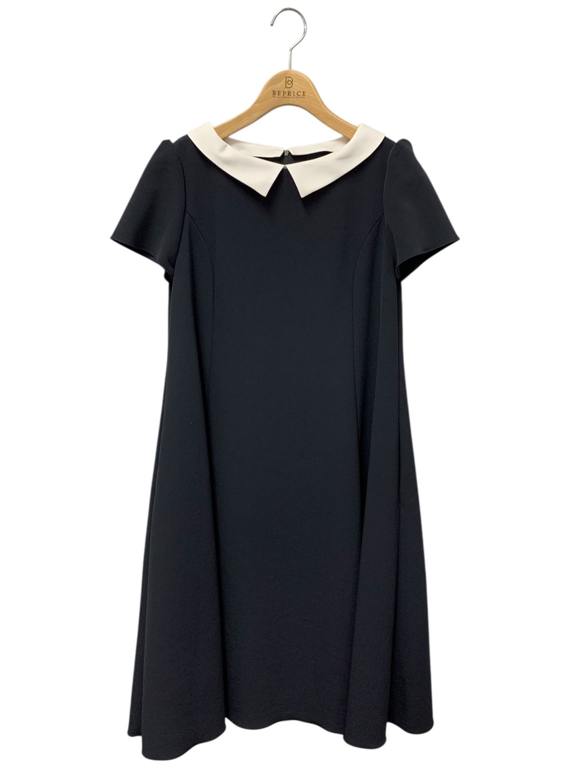 フォクシーブティック Dress Acapella 44664 ワンピース 38 ネイビー 襟付き