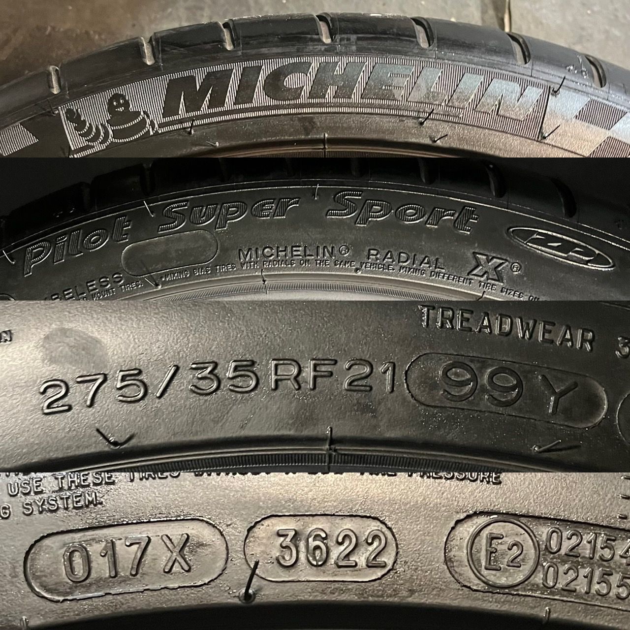  製 約6 5分山 ミシュラン パイロット Pilot Super Sport ZP ランフラット 275 35 R 21 1本 h_769 21インチ サマータイヤ ノーマルタイヤ