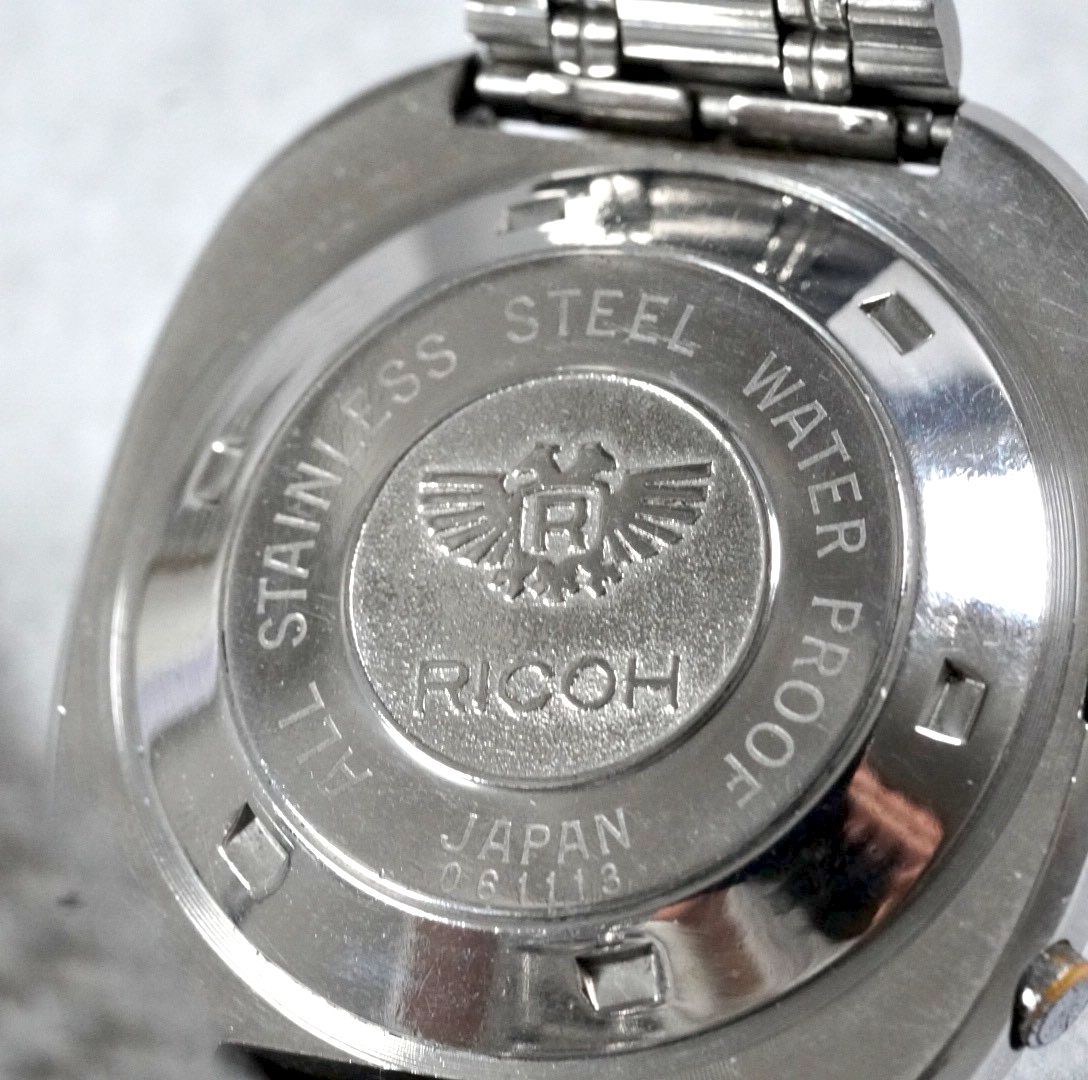 RICOH リコー Monaco モナコ automatic 自動巻き 腕時計 メンズ 青文字