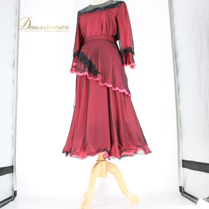 社交ダンス 衣装 スタンダード 上下セット ツーピース レッスンウェア