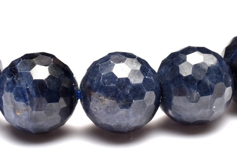 １点物 サファイア 10.5 mm 128面カット ブレスレット パワーストーン 天然石 _MC 1559