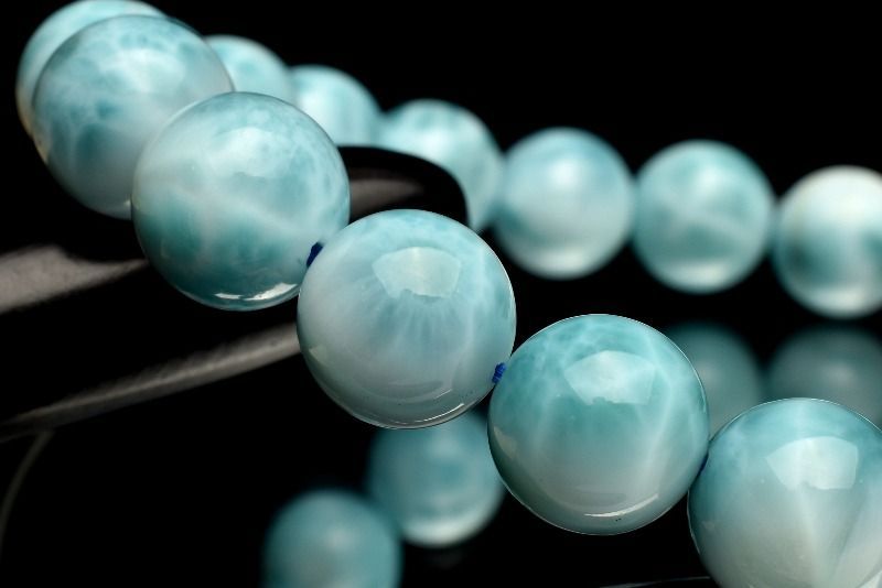  １点物 AA カリブの宝石 ラリマー 10 mm ブレスレット パワーストーン 天然石 _MC 1682 ブレスレット バングル アクセサリー