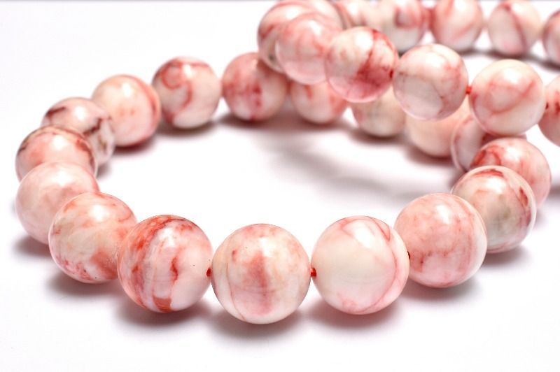 希少◇賢者の石 シナバークォーツ 辰砂 12.5mm ブレスレット 1個売り