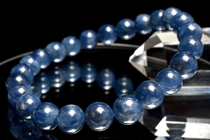 １点物 南アフリカ産 高発色 サファイア 7.5 mm ブレスレット パワーストーン 天然石 _MC 1627