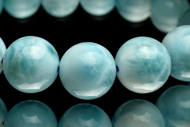 １点物 AA カリブの宝石 ラリマー 10 mm ブレスレット パワーストーン 天然石 _MC 1682