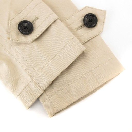 バーバリーブラックレーベル　ショートトレンチコート　M　ベージュ　裏地チェック バーバリーブラックレーベル BURBERRY BLACK LABEL トレンチコート L