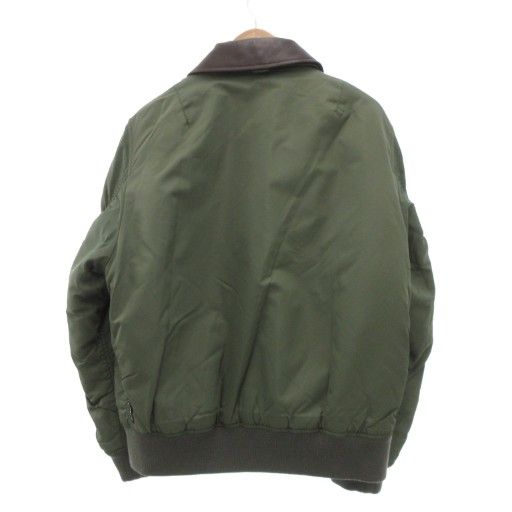 コーチ COACH ウーブン ジャケット レザーカラー MA-1 フライト