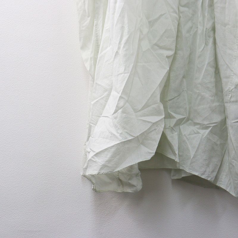 フィータ Pheeta コットンスキッパーピンタックワンピース 1 オフホワイト ドレス ワイド ロング インド製