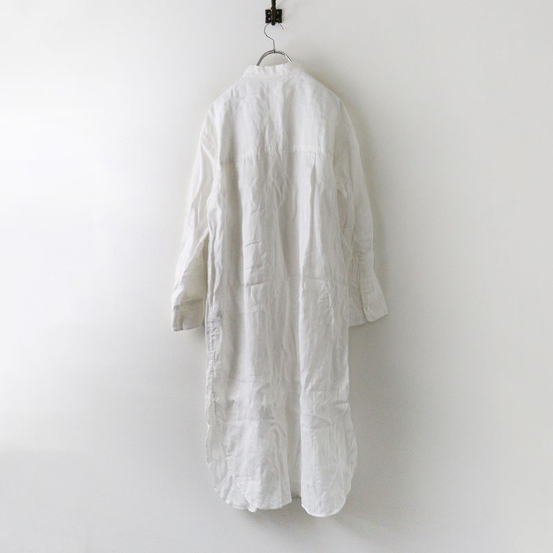 2025 SS ドゥーズィエムクラス Deuxieme Classe I LIKE リネン シャツ ワンピース ホワイト トップス