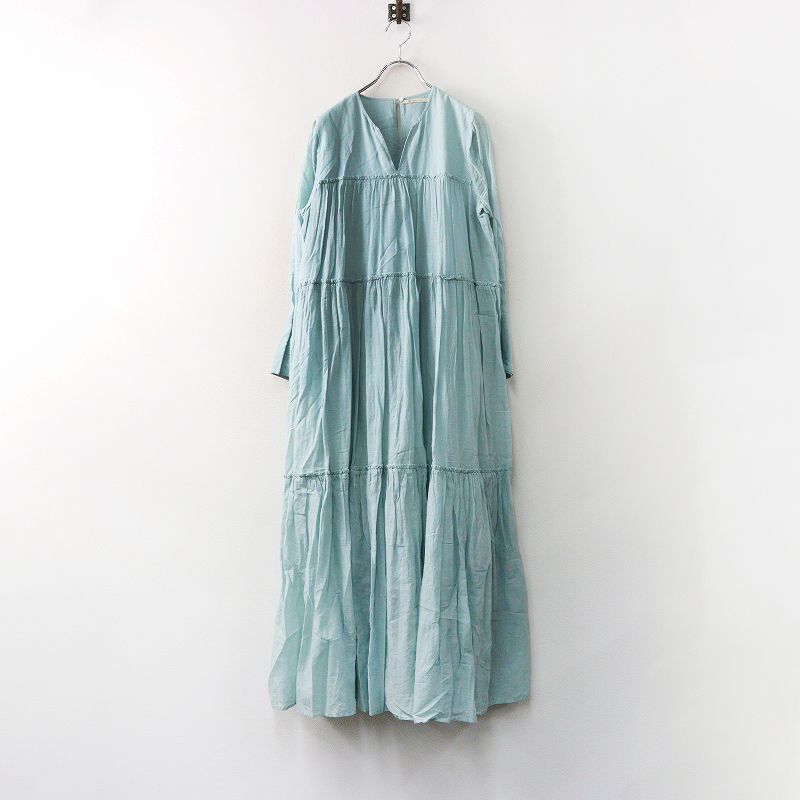 ヌキテパ ne Quittez pas コットンボイルティアードワンピース M