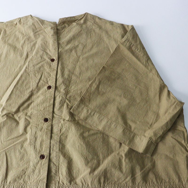  ネストローブ nest Robe フィニッシュコットンラミーコクーンワンピース F ベージュ トップス 前開き その他 その他