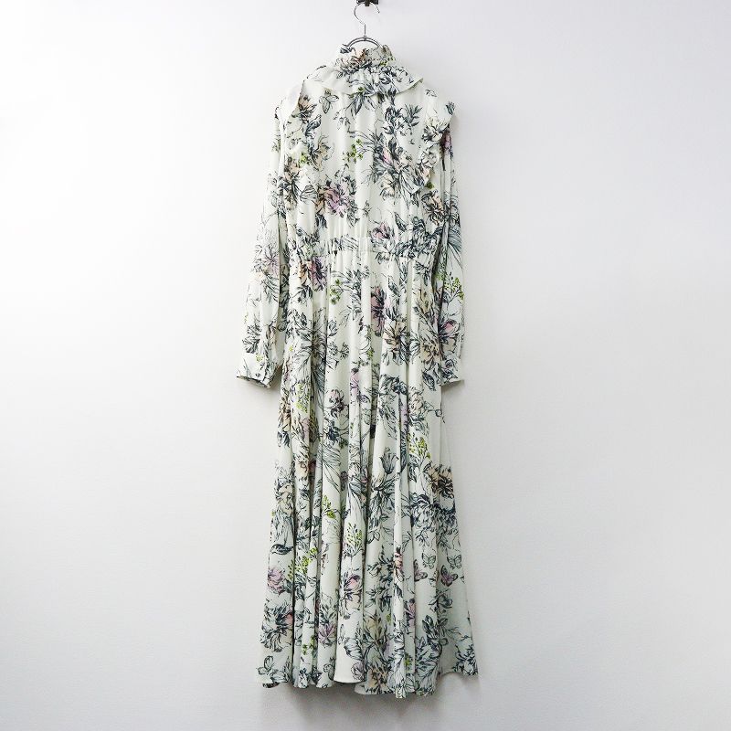 ローズティアラ Audie a Muses オーディアミューズ フラワープリントワンピース 38 ホワイト┃花柄 ドレス