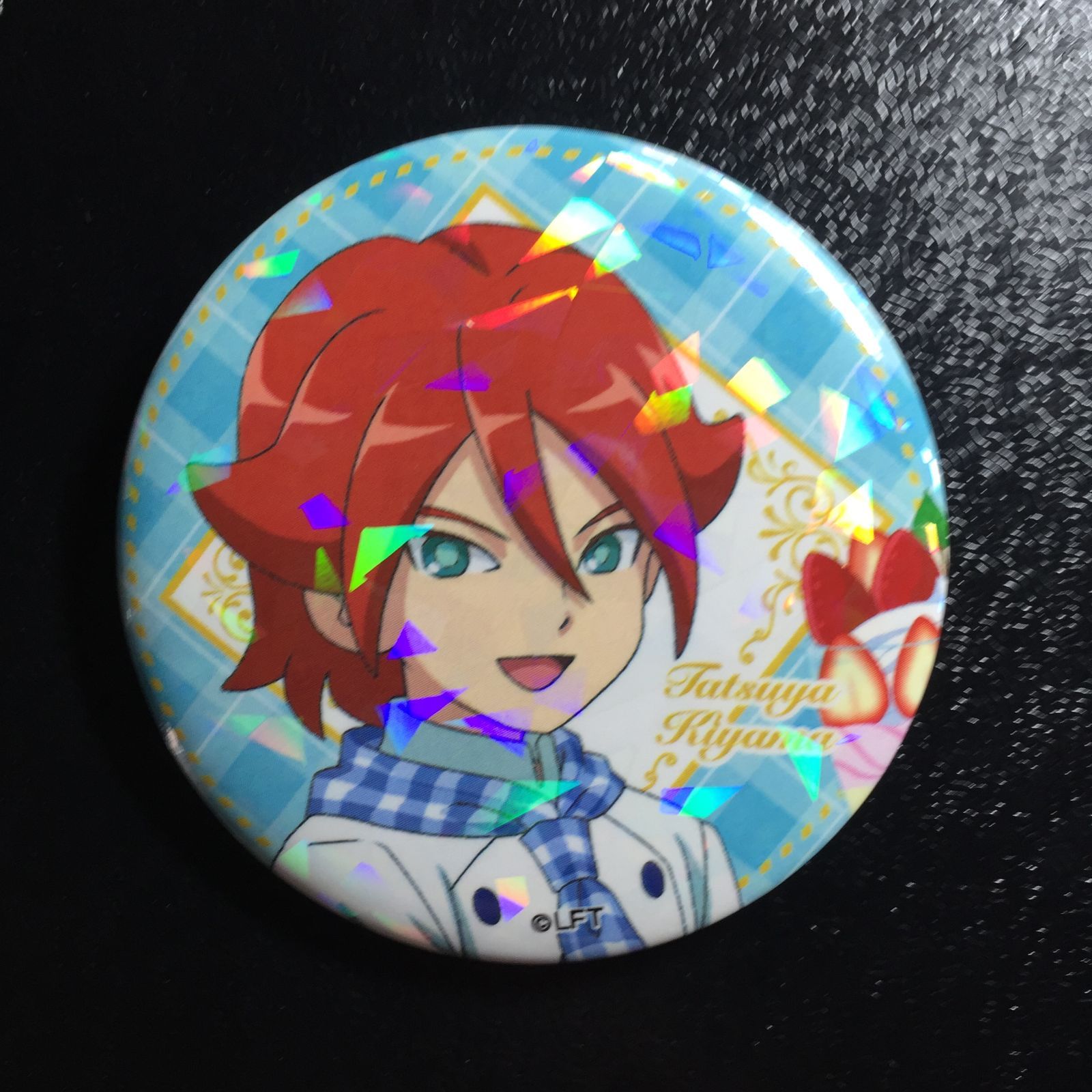 イナズマイレブン 基山タツヤ ホロ版 缶バッジ スイパラ限定 オリオン
