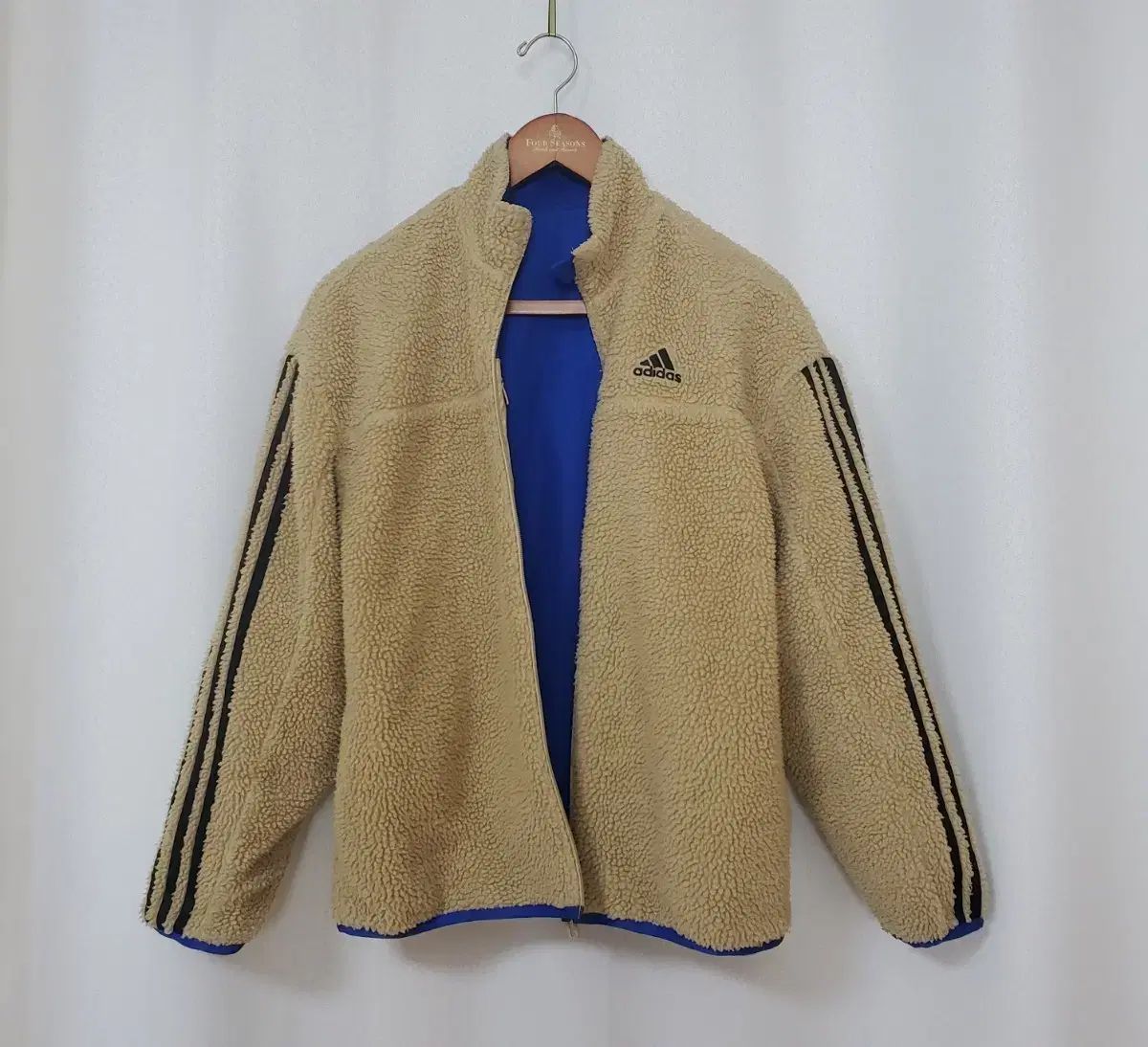 アディダス キッズ ジュニア リバーシブル シェルパジャケット 160 成人 55 可能