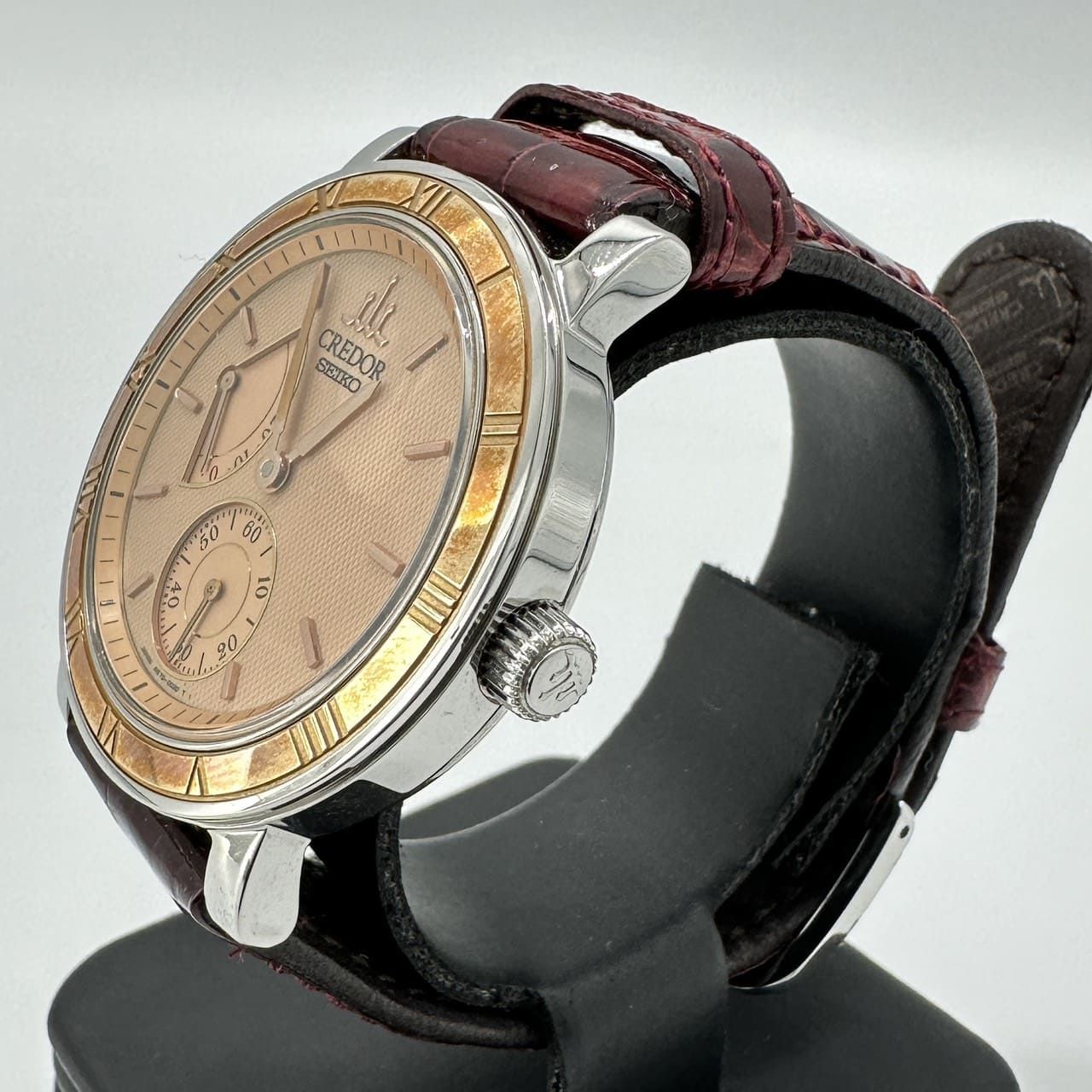 SEIKO セイコー クレドール メカニカル パワーリザーブ GCAY 999 4 S 79 0020 腕時計 手巻き クロコ ゴールド PG メンズ