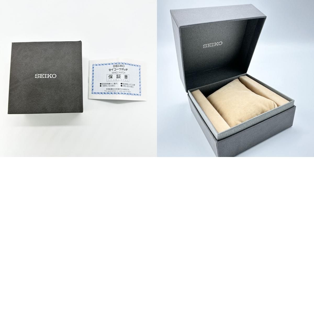  SEIKO セイコー スピリット デイト 7 N 43 9080 SCDC 085 腕時計 クォーツ SS ブラック シルバー メンズ その他 時計