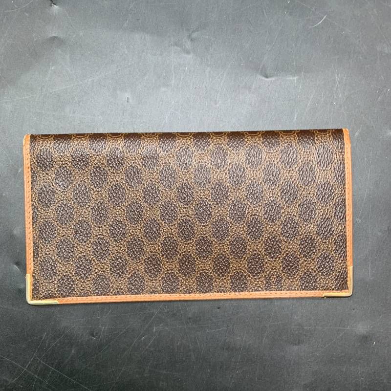 CELINE セリーヌ 長財布 札入れM07 二つ折り マカダム柄 PVCレザー