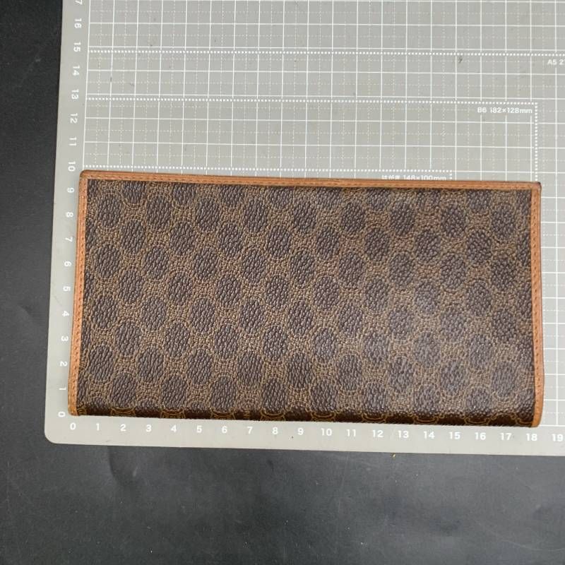 CELINE セリーヌ 長財布 札入れM07 二つ折り マカダム柄 PVCレザー