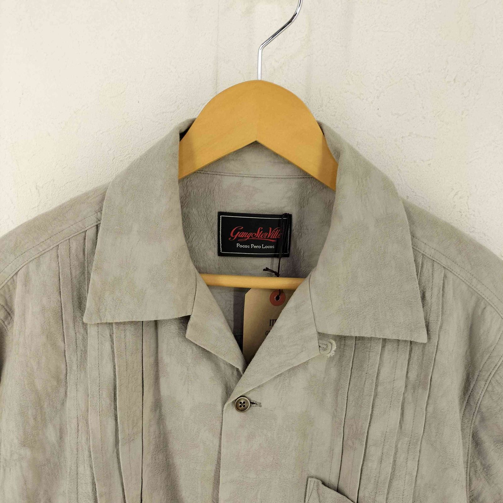 ギャングスタビル GANGSTERVILLE L/S GUAYABERA SHIRTS メンズ import