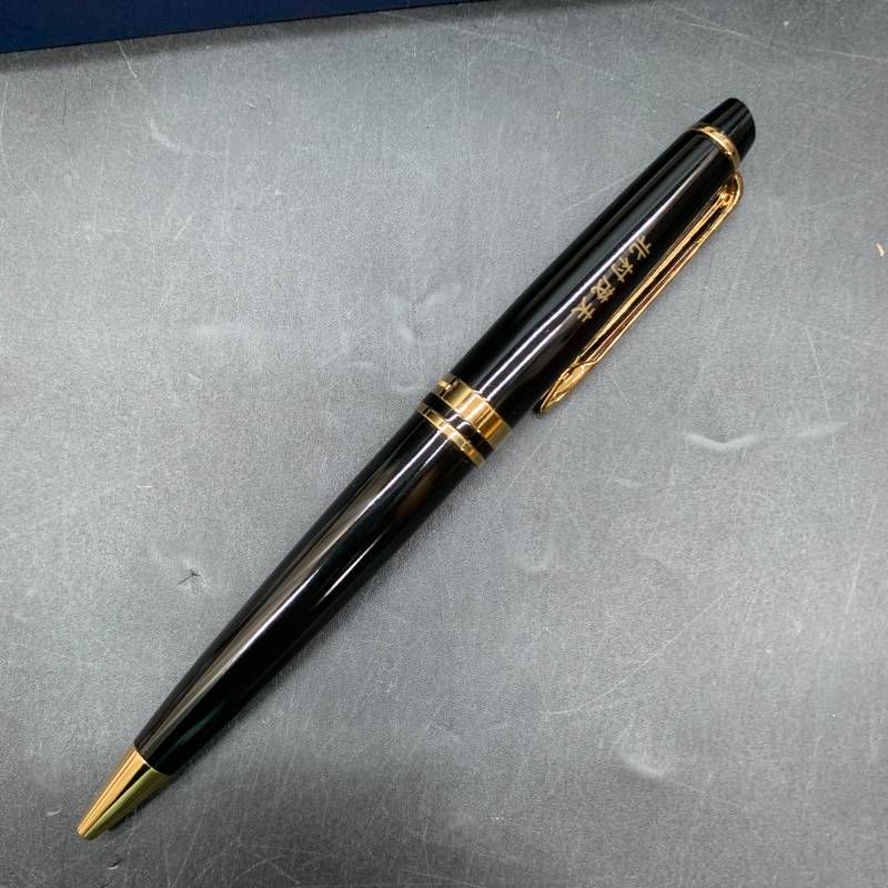  ウォーターマン ボールペン 早稲田大学ロゴ 筆記 名入れ有 ブラック黒 ボールペン本体 ボールペン