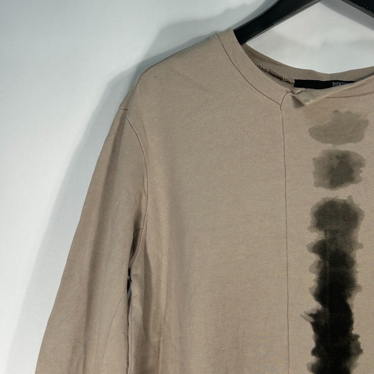 38 ベージュ系 チュニック 長袖 トップス レディース 生地コットン ワンピース 日本製 センソユニコ マツオ ポワンリーニュ