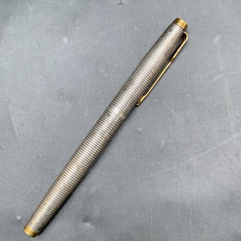 R371 ペン先14K PARKER 万年筆 スターリングシルバー ビンテージモデル