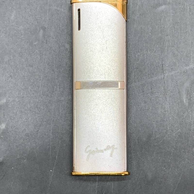 ジバンシィ ライター ガズライター シルバー系 ゴールド系 ヴィンテージ ブランド喫煙具 着火未