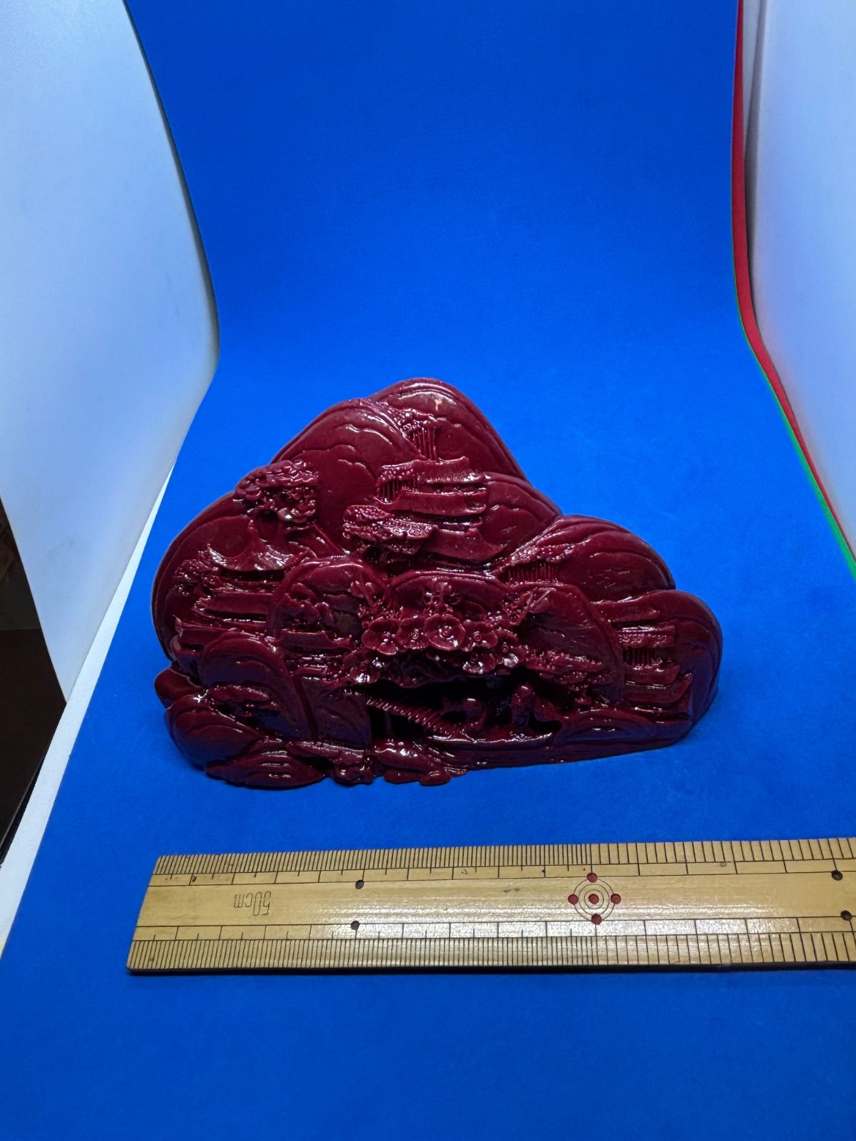 紫金砂辰砂 高山流水・知音 山水置物 538g 5628 - メルカリ