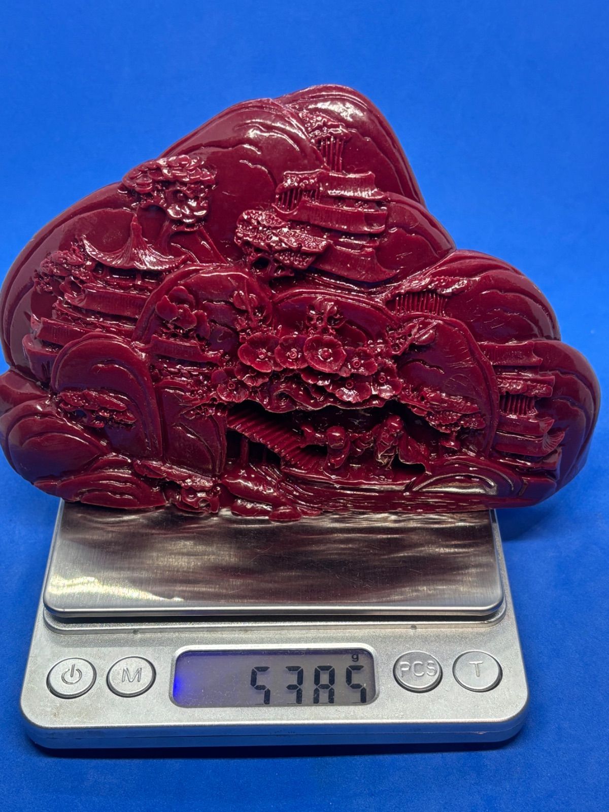 紫金砂辰砂 高山流水・知音 山水置物 538g 5628 - メルカリ
