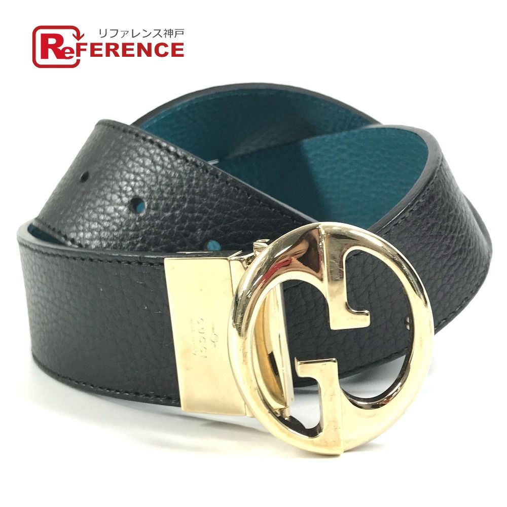 GUCCI グッチ ベルト ダブルG GG ロゴ 450000 レザー ブラック - メルカリ