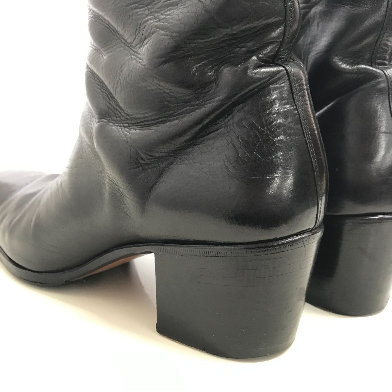 Yves Saint Laurent JONNY65 ZIP BOOTS 191592 B7400 1000 ジョニー 
