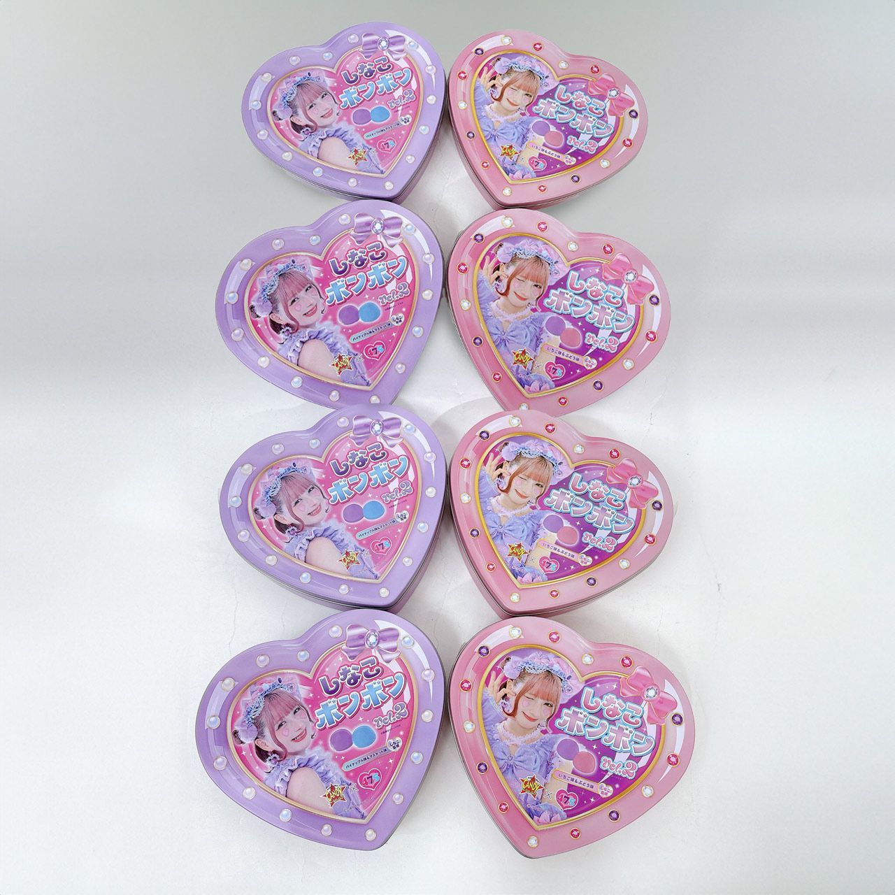 8個セット】しなこボンボン ver.2 グレープ味&いちご味 マスカット味