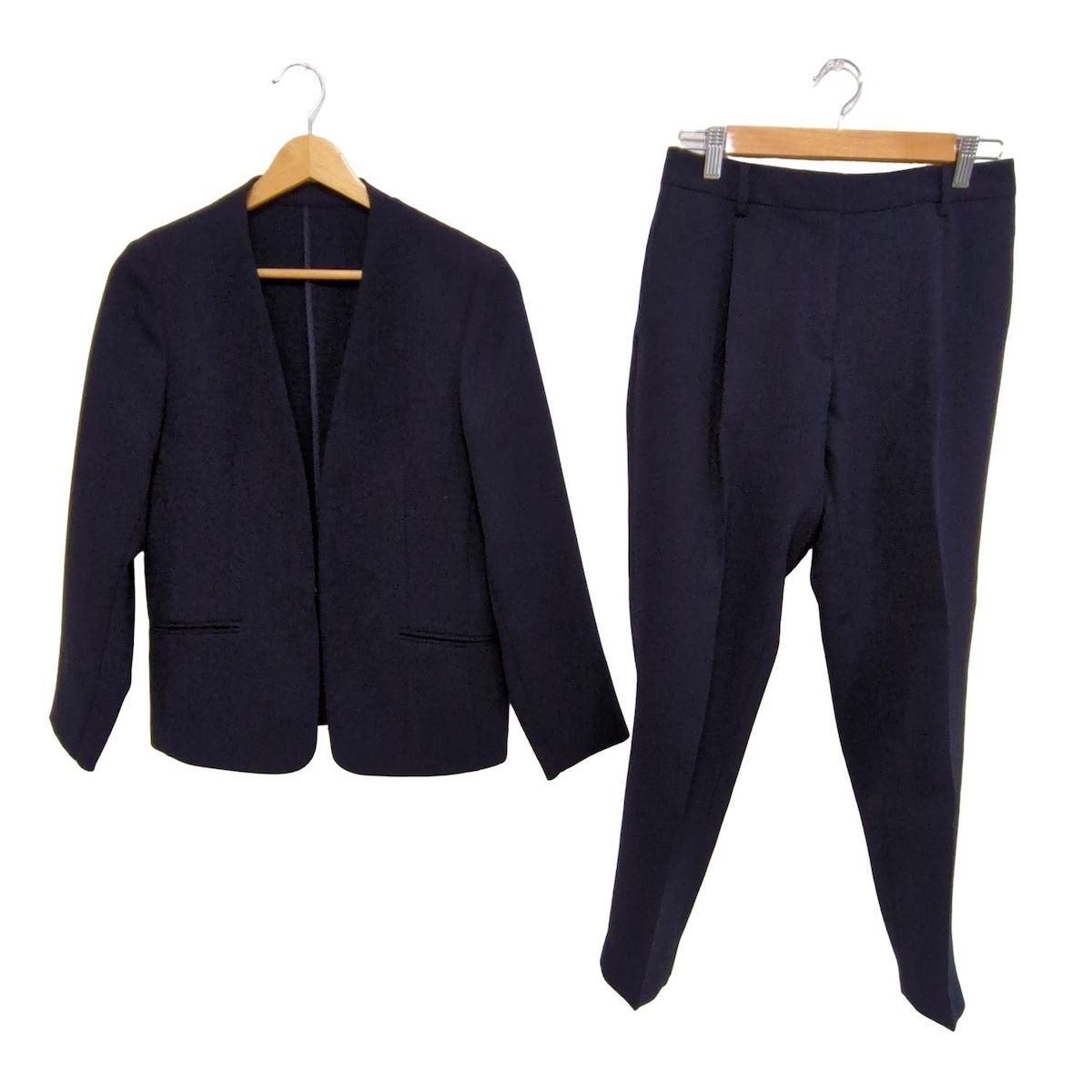PLS T PLST プラステ レディースパンツスーツ レディース ダークネイビー ノー