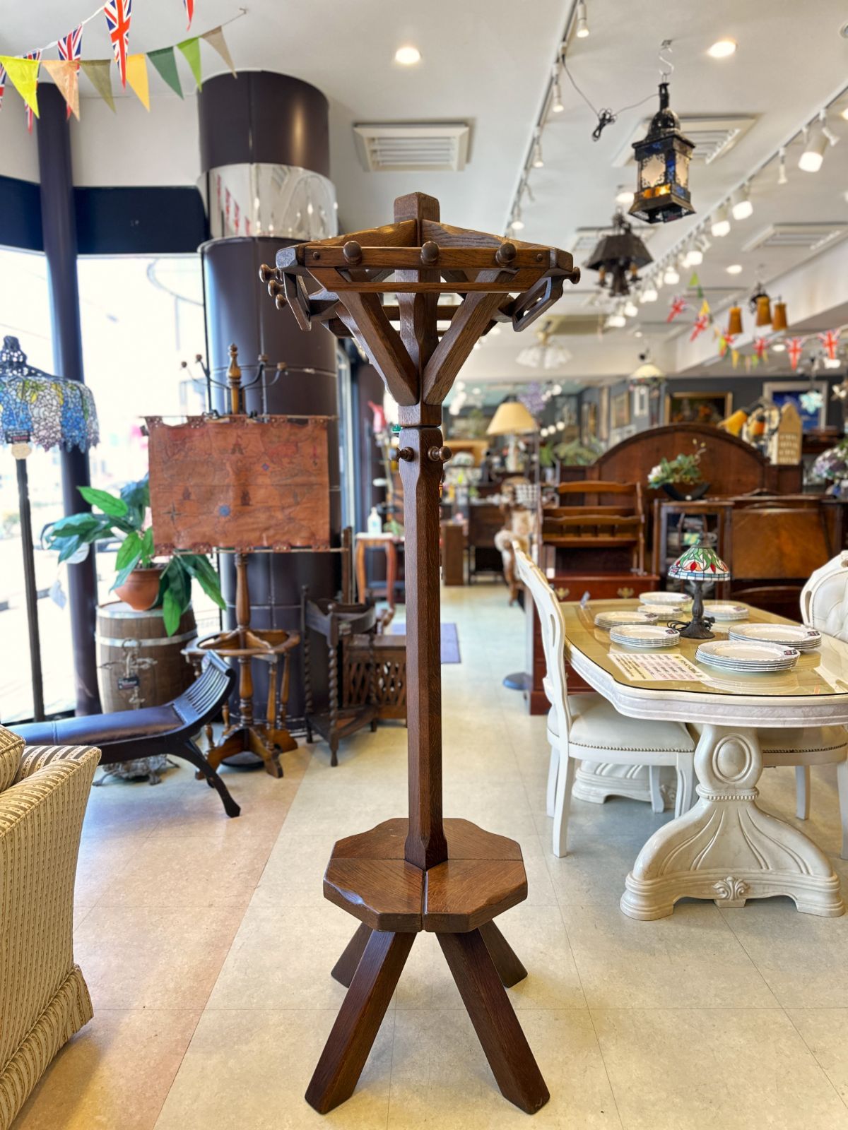 5A14 ダッチカントリー ポールハンガー ハンガーラック ポールスタンド