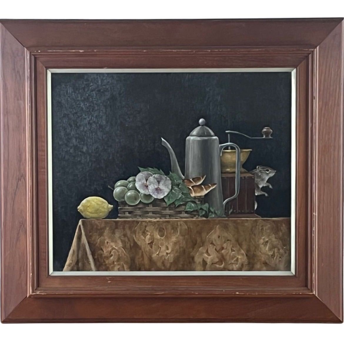 曽宮一念「書」額装8号 ○書作品 直筆サイン 画廊シール 1985年個展