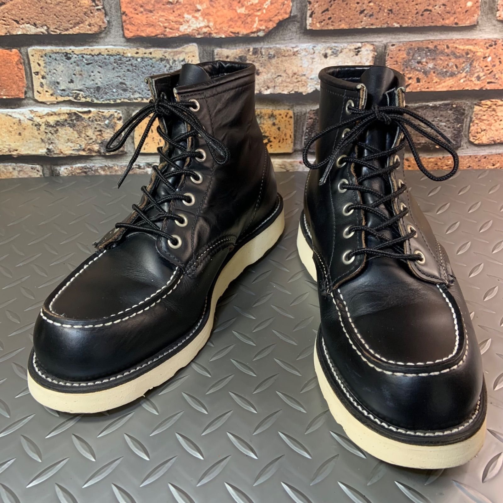 REDWING 8179 茶芯 四角犬 1997年製 US 7 E JP 25㎝ VINTAGE レッドウイング アメリカ製 25 K 17