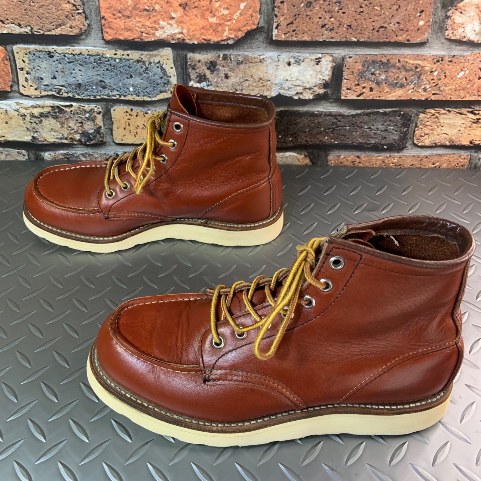  REDWING 875 アイリッシュセッター 半円犬タグ 1995年製 US 6 5 E JP 24 5㎝ VINTAGE レッドウイング アメリカ製 25 K 17 ワークブーツ ブーツ 革靴