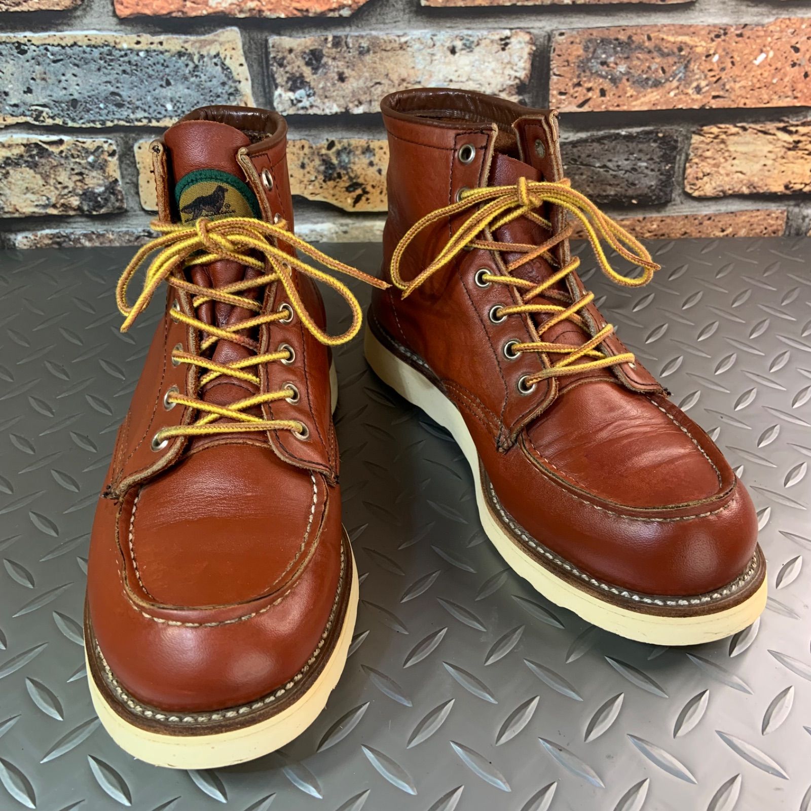 ☆REDWING 875 アイリッシュセッター 半円犬タグ 1995年製 US6.5E JP24