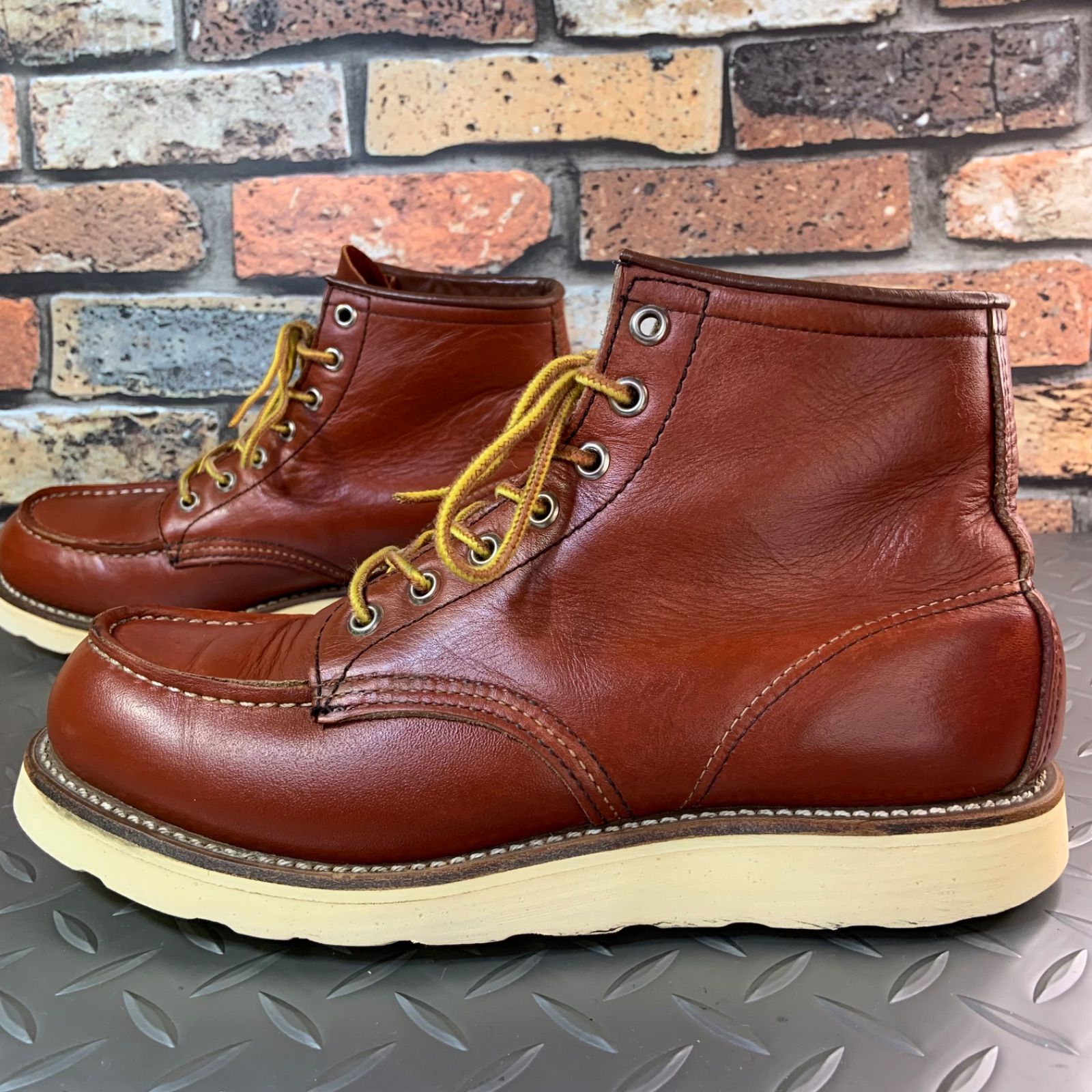 ☆REDWING 875 アイリッシュセッター 半円犬タグ 1995年製 US6.5E JP24